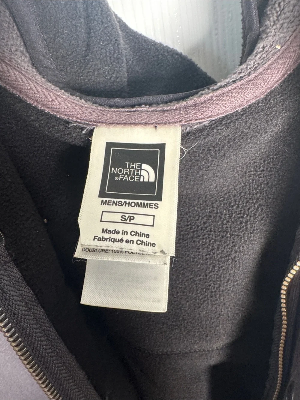 The North Face Men's Hooded Zip-Up Jacket in Charcoal